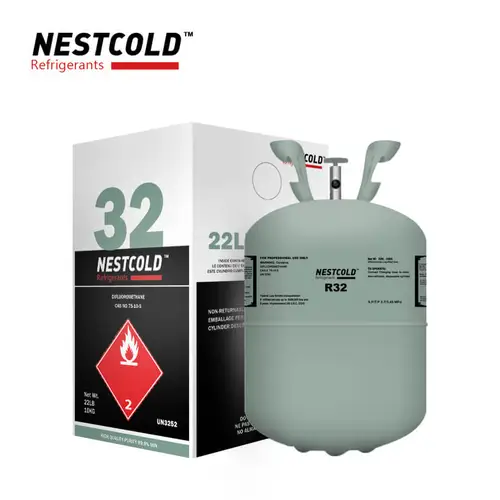 Refrigerant R32 Gas Jushen Price In BD Refrigerant/Freon R32 Gas Brand: Nestcold Cylinder: 9.5 kg Origin: China
